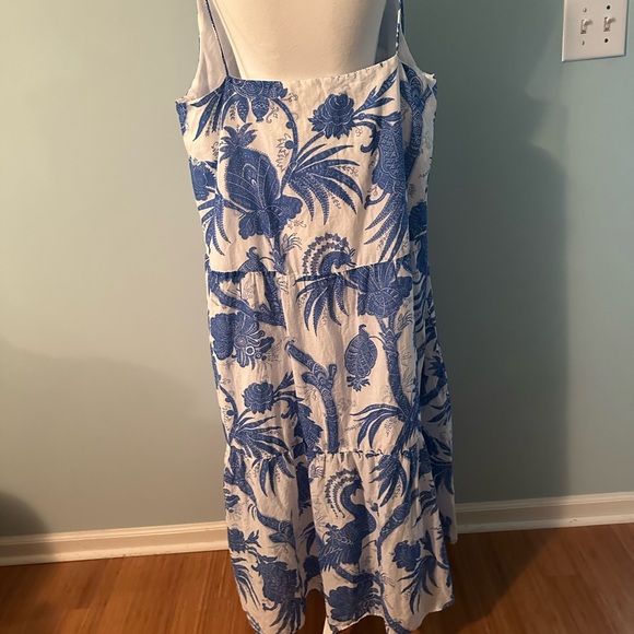 H&M  Vestido Birds of Paradise Tropical Maxi Dress NWOT size XXL - Picture 7 of 12